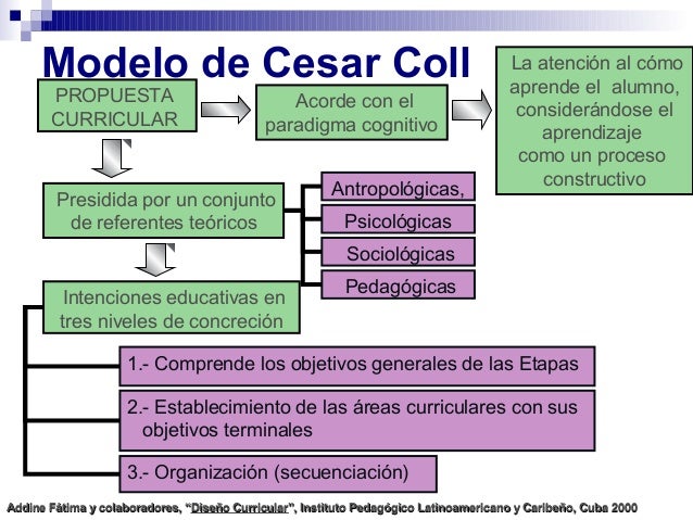 Marco teórico para el diseño curricular