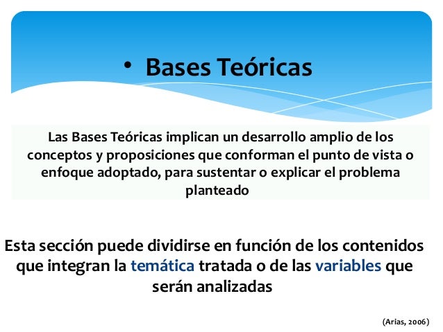 Marco Teórico de una Investigación científica bajo el