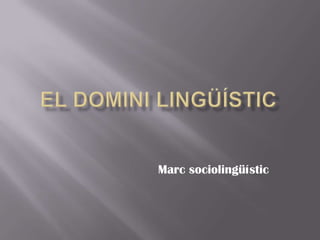 Marc sociolingüístic
 