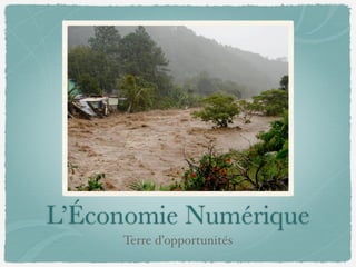L’Économie Numérique
Terre d’opportunités
 
