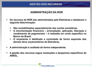 RGR garante tanto a segurança quanto a qualidade na manutenção dos serviços de energia elétrica;
