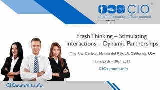 CIO Summit 2016