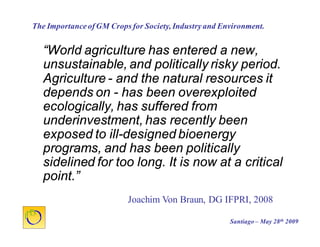 Cultivos Genéticamente Modificados