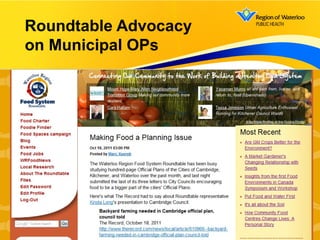 10
Roundtable Advocacy
on Municipal OPs
 