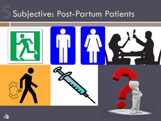 Subjective: Post-Partum Patients
 