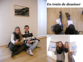 En train de dessiner
 