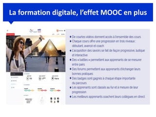 La formation digitale, l’effet MOOC en plus
 
