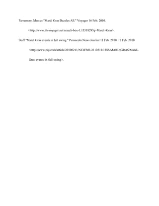 The Celebration of Mardi Gras/ Sara Surber