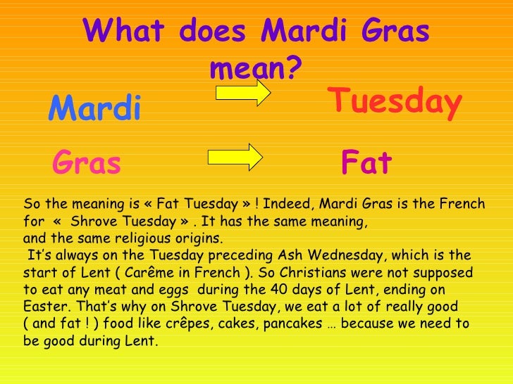 mardi gras french tradition