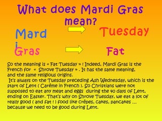 mardi gras religious meaning