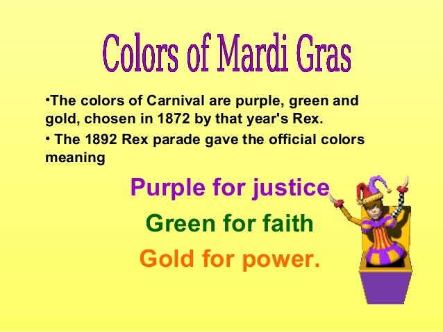 what are mardi gras colors in order