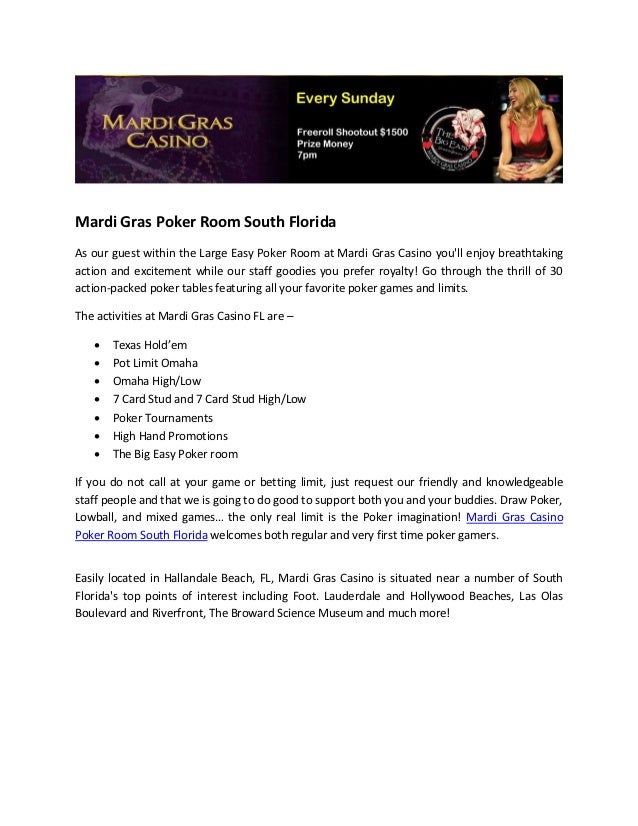 How to start a poker room in florida