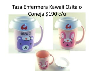 Taza Enfermera Kawaii Osita o Coneja $190 c/u
