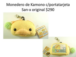 Monedero de Kamono c/portatarjeta San-x original $290