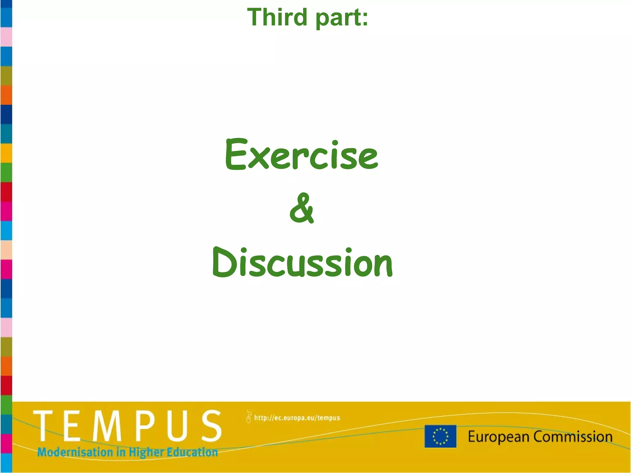 Exercise & Discussion Third  part : 