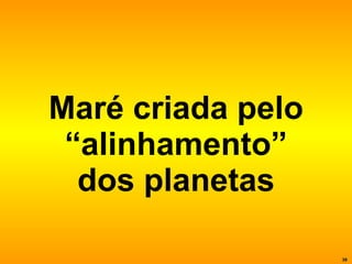 Maré criada pelo “alinhamento” dos planetas 