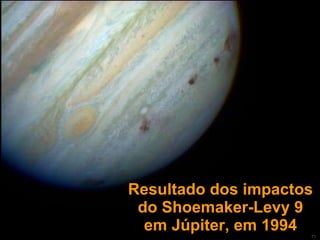 Resultado dos impactos do Shoemaker-Levy 9 em Júpiter, em 1994 