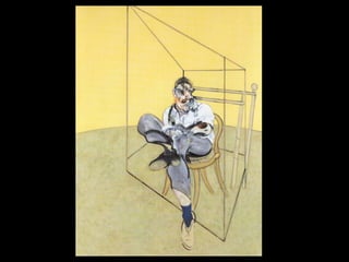 Three Studies of Lucian Freud, 1969, center panel 