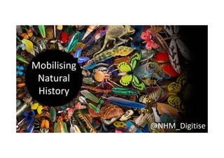 Mobilising
Natural 
History
@NHM_Digitise
 
