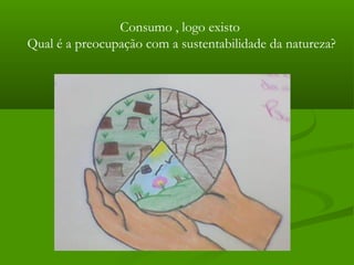 Consumo , logo existo
Qual é a preocupação com a sustentabilidade da natureza?
 