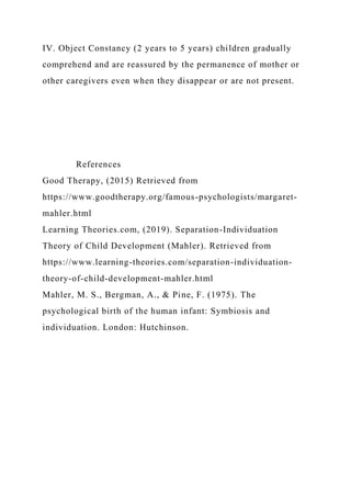 Margaret MahlerSEPARATION-INDIVIDUATION THEORY OF CHILD DEVELO.docx