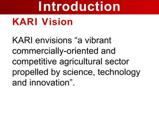 Napier Stunt and Smut Resistance Project in Kenya: achievements and outcomes