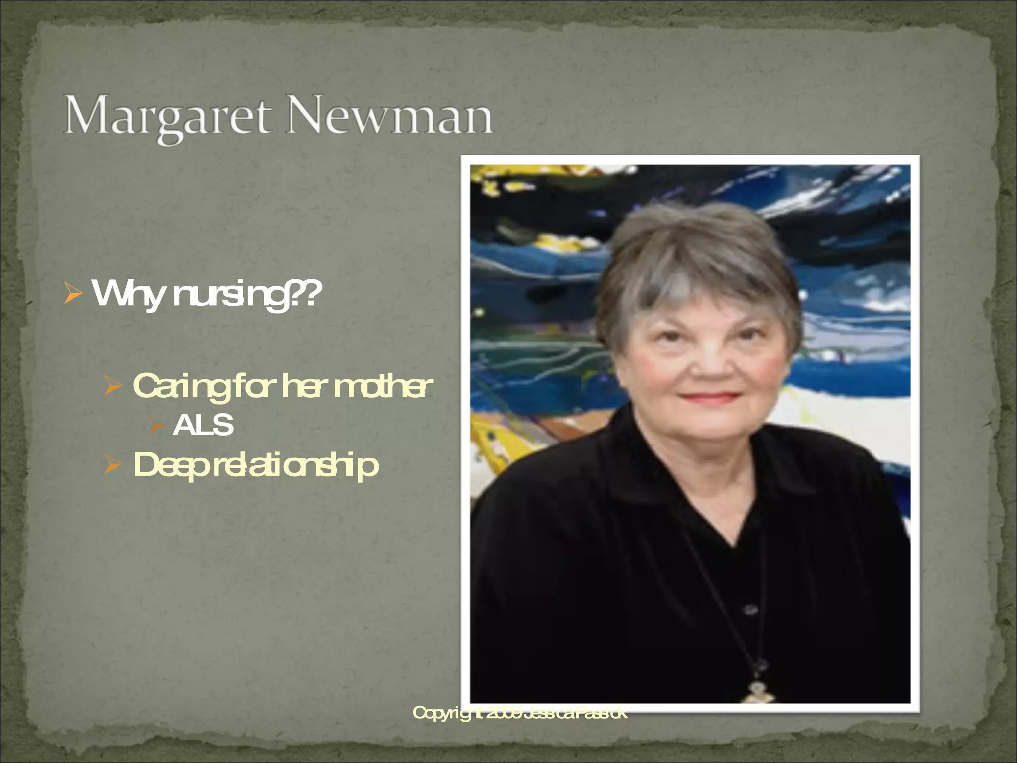 Margaret Newman: Health as Expanding Consciousness | PPT