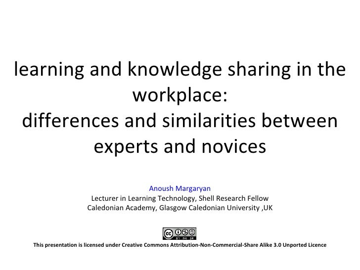 Learning and knowledge sharing in the workplace