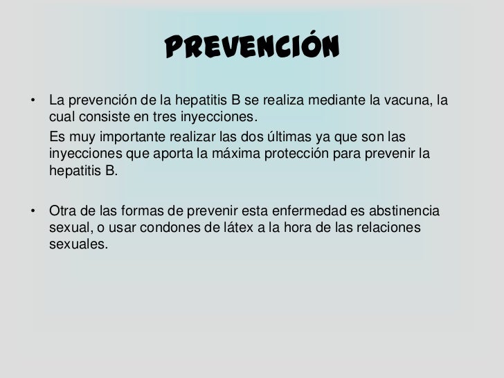 La hepatitis como ETS La hepatitis como ETS