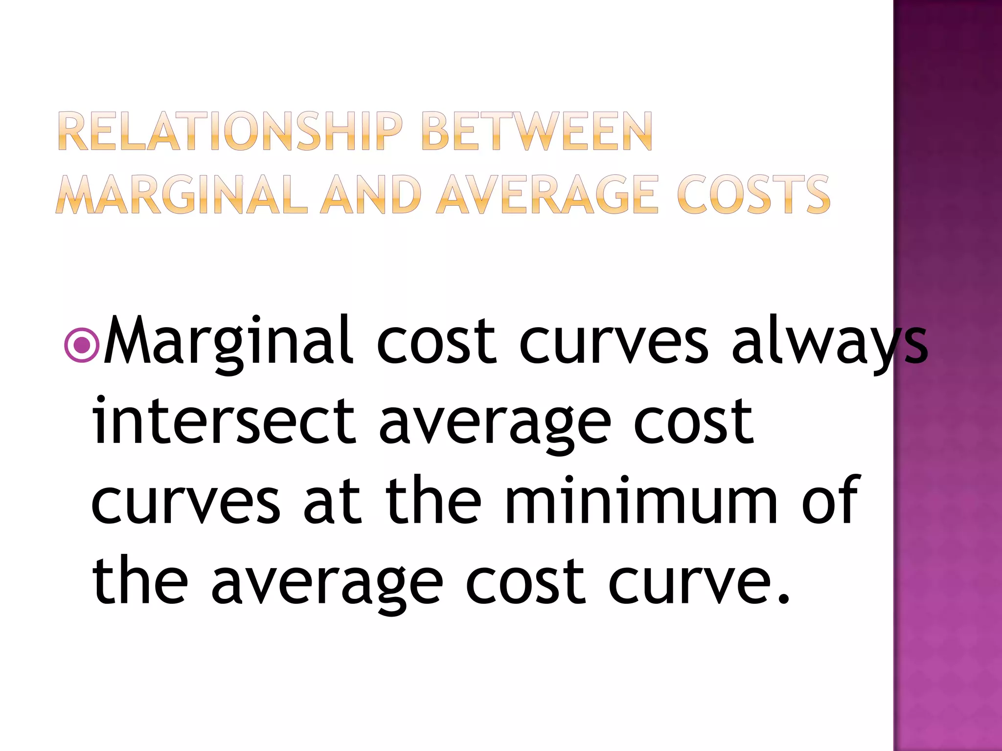 Marginal and average cost | PPTX