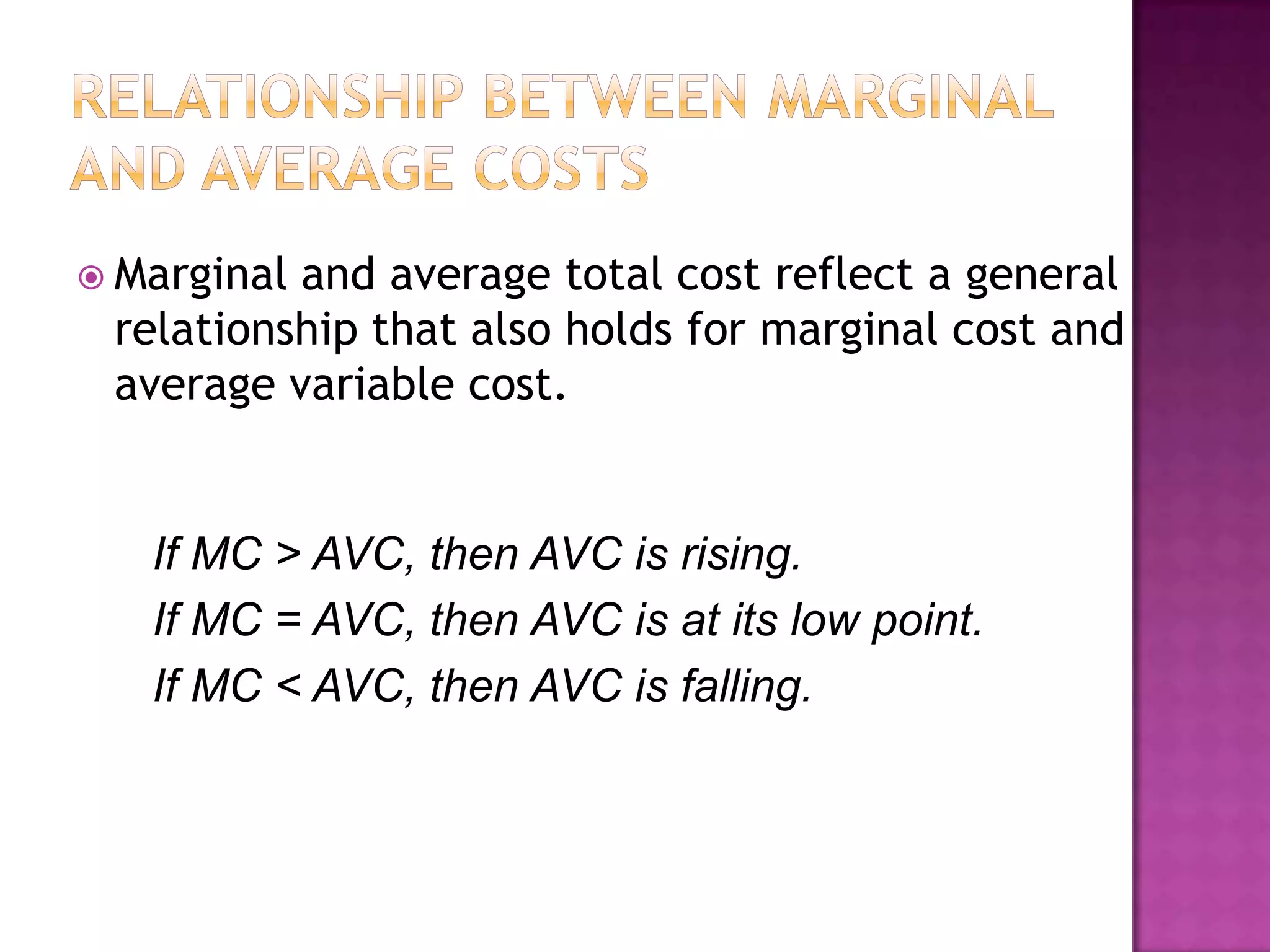 Marginal and average cost | PPTX