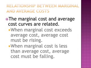 Marginal and average cost | PPTX