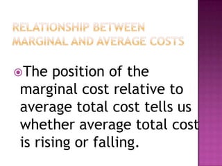 Marginal and average cost | PPTX