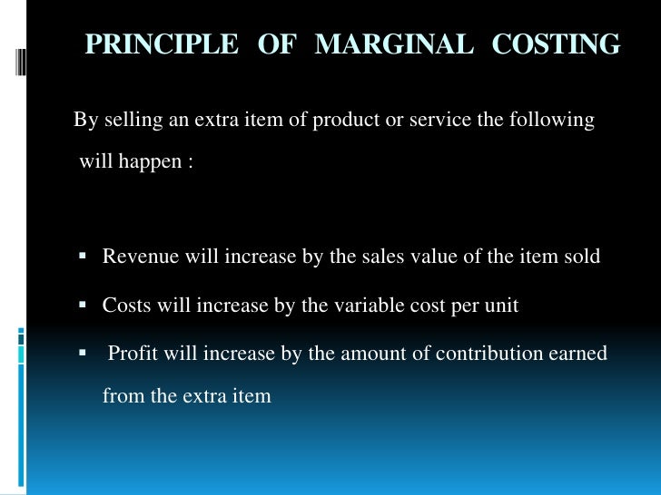 Marginal Costing