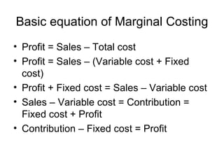 Marginal costing | PPT