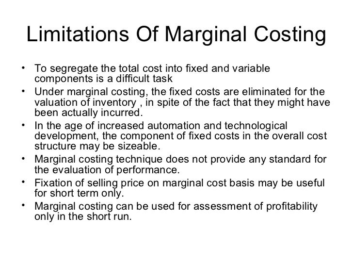 Marginal costing