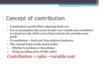 Marginal costing | PPTX