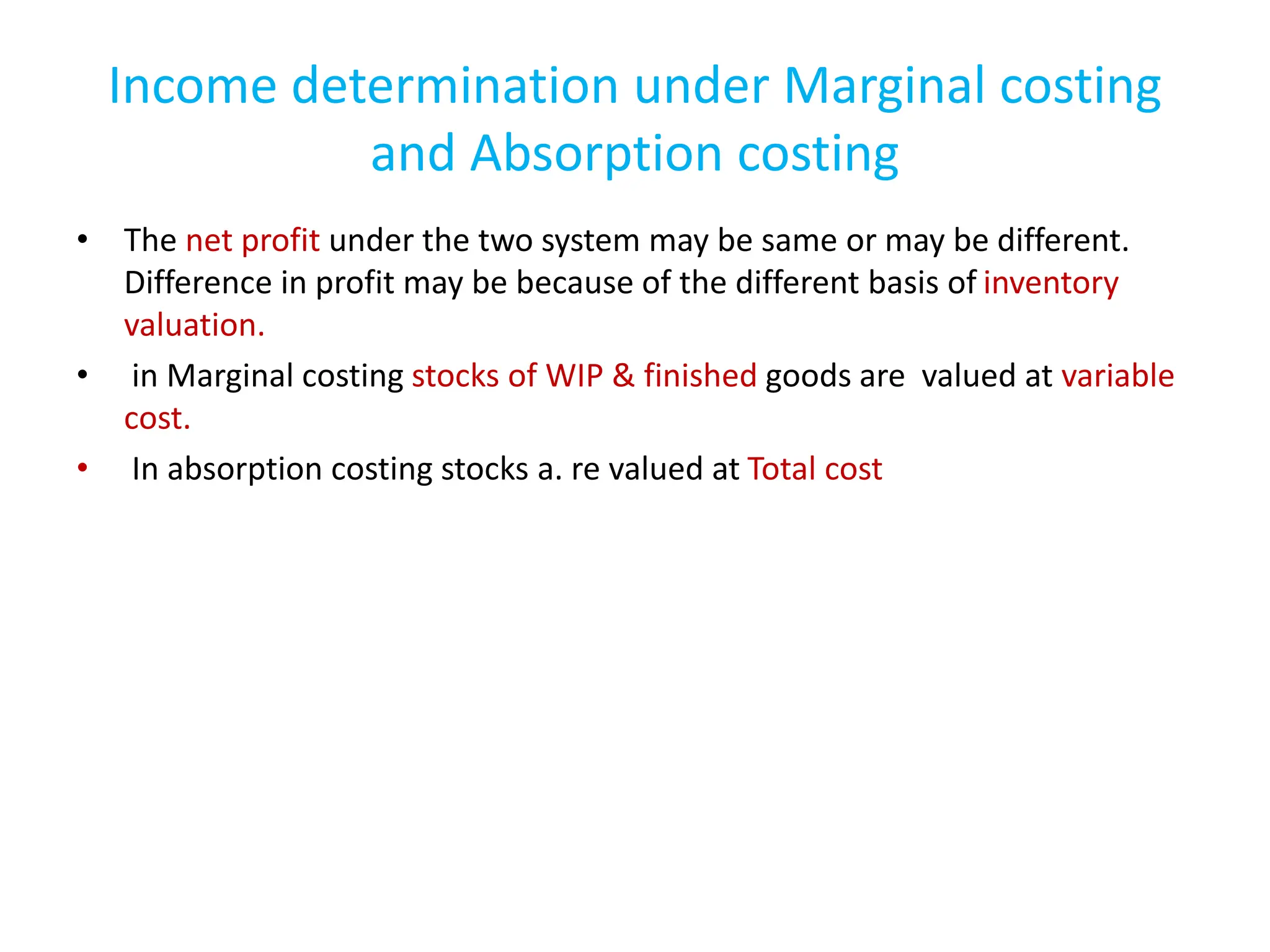 MARGINAL COSTING -pptx | PPTX
