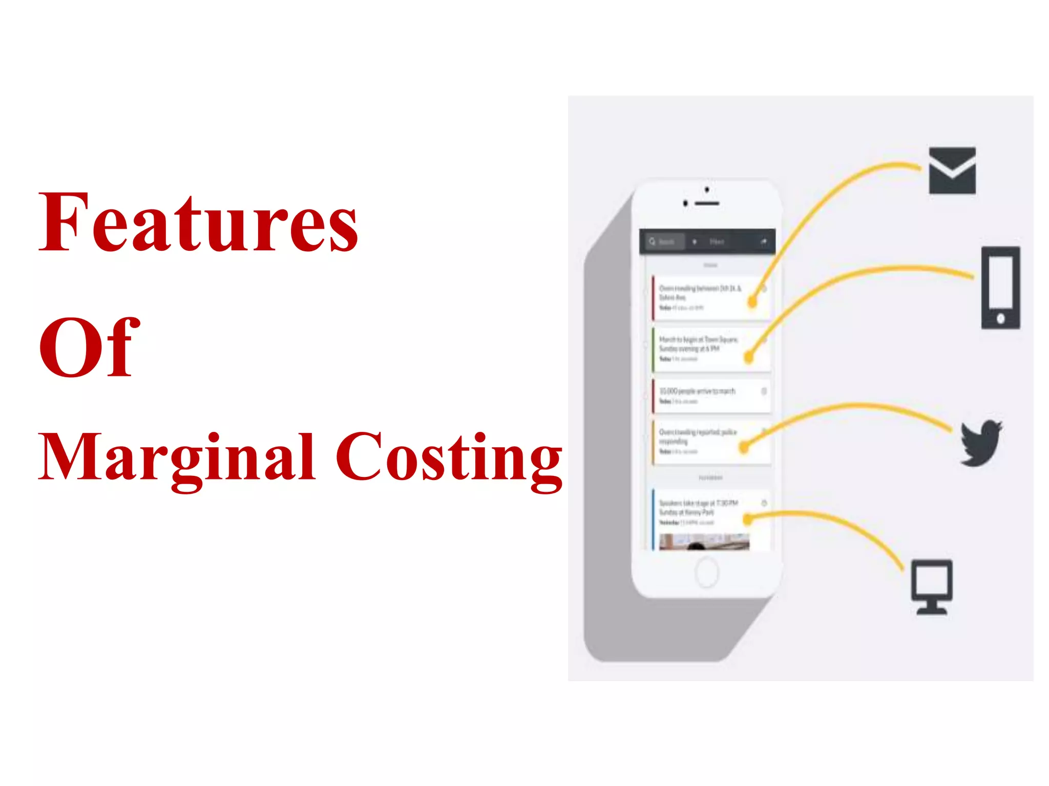 Features
Of
Marginal Costing
 