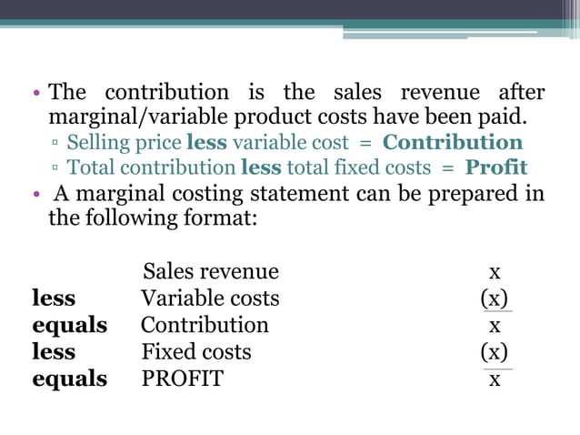 Marginal costing | PPT