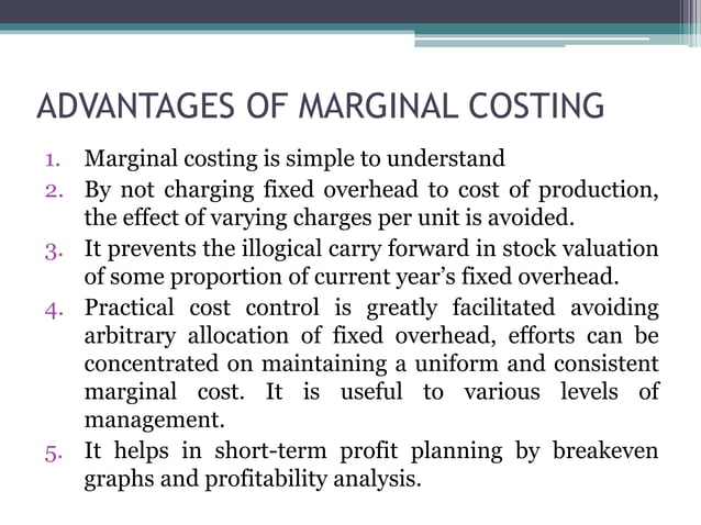 Marginal costing | PPT