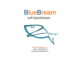 BlueBream
вэб-фреймворк




   http://margincon.ru
    Омск, 26.06.2010
  Ильшад Хабибуллин
 