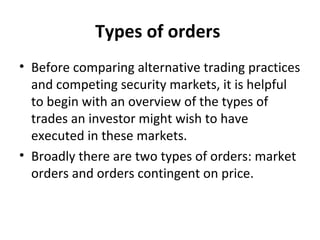 Margin trading and types of order | PPT
