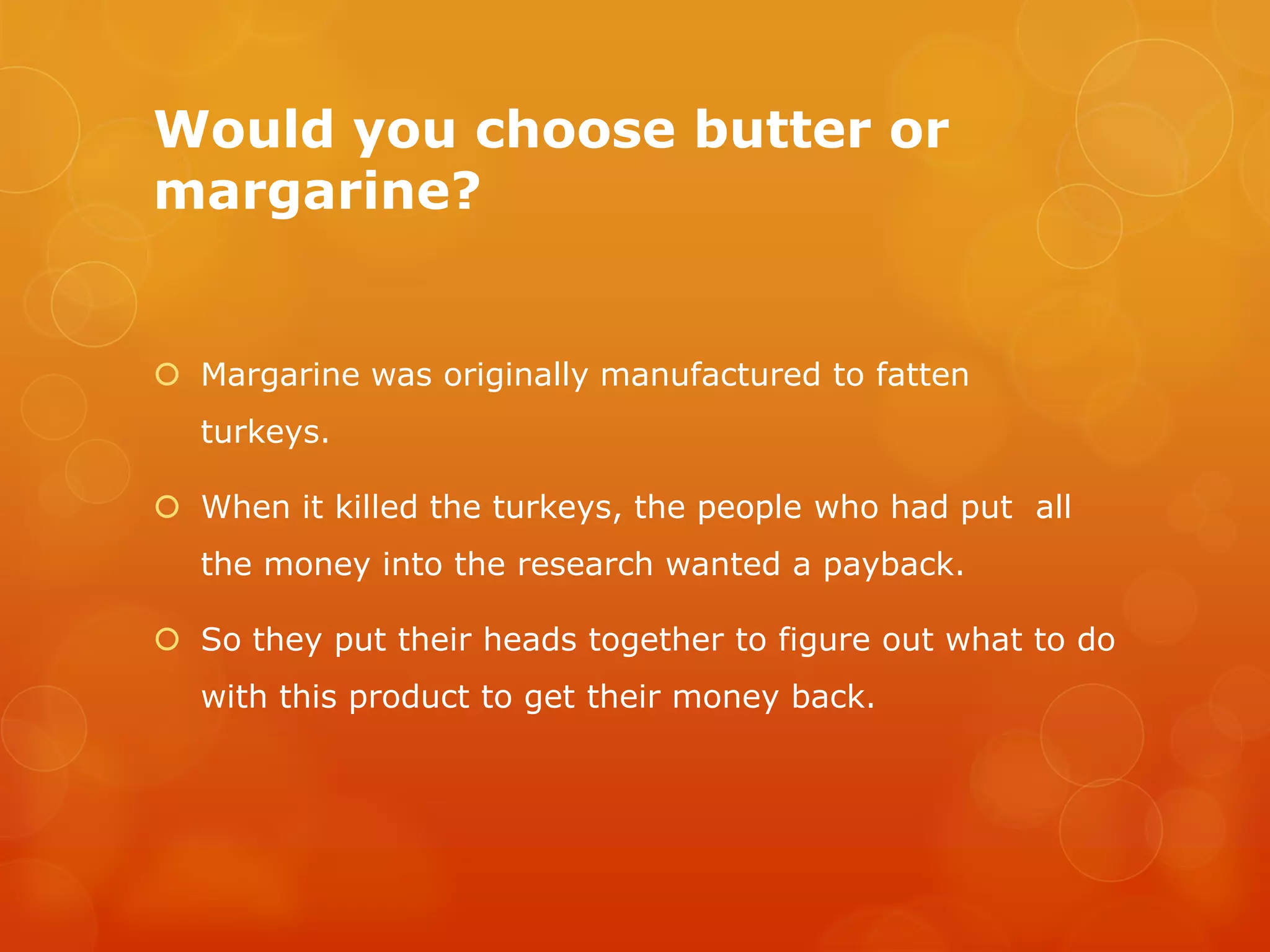 Marg vs butter PPT