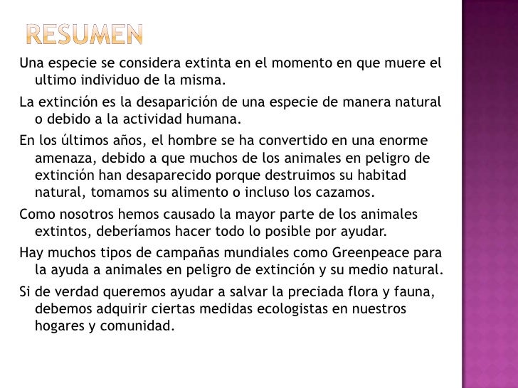 español animales en peligro de extinción
