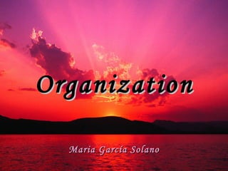 Organization Maria García Solano 
