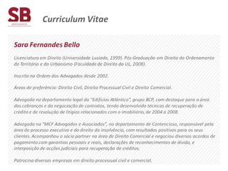 SB Advogados - Recuperação de Crédito e Insolvência