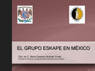 EL GRUPO ESKAPE EN MÉXICO
Dra. en C. María Dolores Alcántar Curiel
Facultad de Medicina, Universidad Nacional Autónoma de México
 