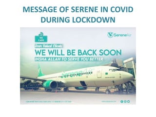 Good times or tough times,
Serene Air has always stood
by its valuable clients
Serene as the word suggests is the
only way...