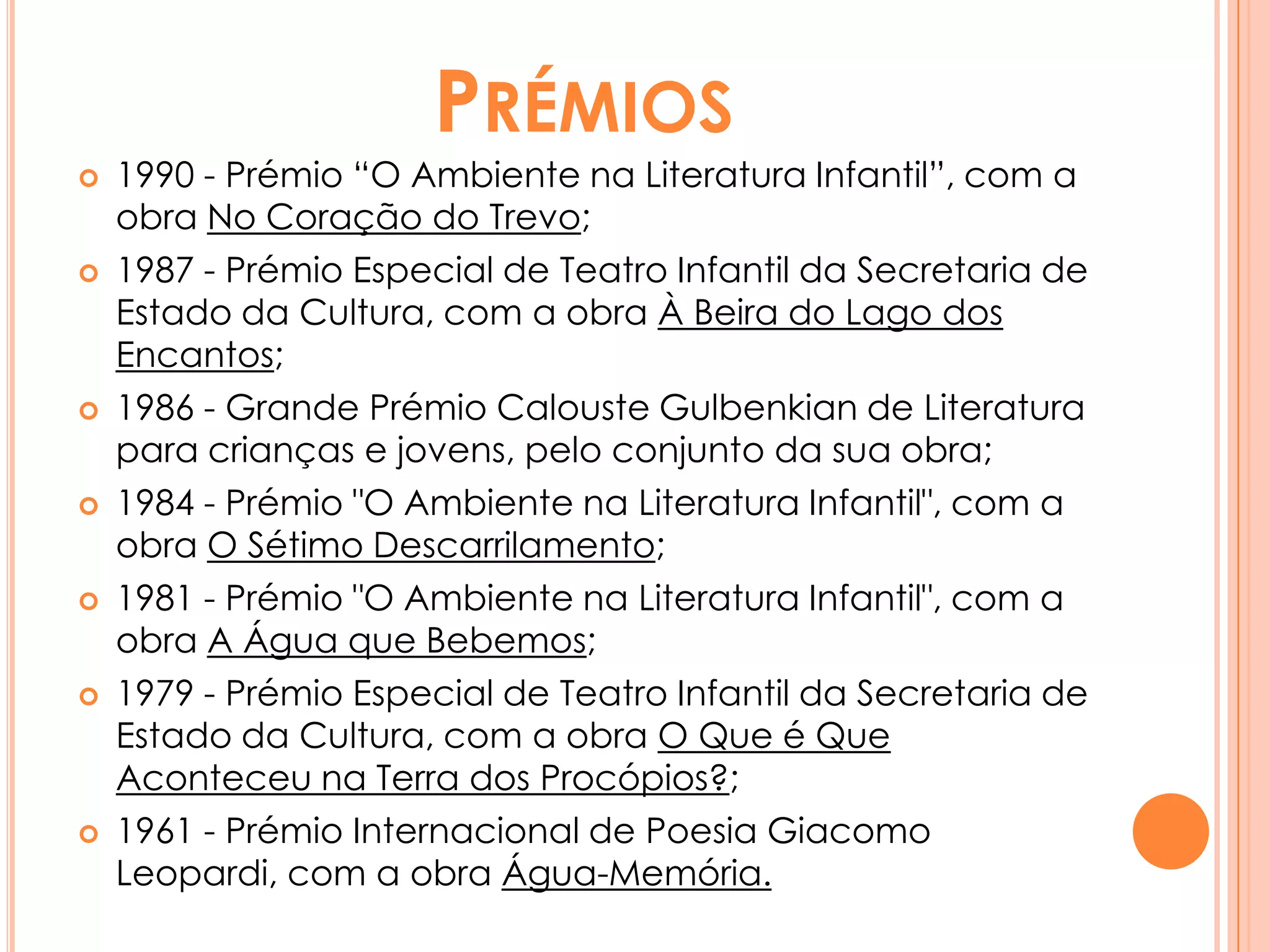 Como vamos estudar a obra “Ulisses” da autora, a professora de Língua Portuguesa sugeriu que  fizéssemos uma pesquisa para aprendermos mais sobre a autora.BiografiaNome completo: Maria Alberta Rovisco Garcia Menéres de Melo e Castro.Local de nascimento e data:Vila Nova de Gaia, 25 de Agosto de 1930.Estudos: Licenciatura em Ciências Histórico-Filosóficas, pela Universidade Clássica de Lisboa.Profissões: Professora do Ensino Técnico, Preparatório e Secundário (1965-1973); tradutora, em jornais e revistas literárias; Directora do Departamento de Programas Infantis e Juvenis da Radiotelevisão Portuguesa (1975-1986);jornalista, poetisa e escritora que publicou obras para crianças, jovens e adultos. ficas, em Lisboa na Universidade Clássica. Foi professora do ensino secundário.